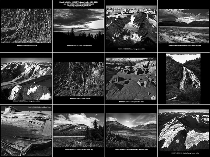 Black and White film proof sheet